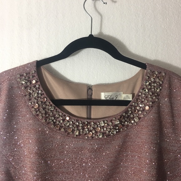 NWT Eliza J Embellished Sparkle Knit Sheath Dress - Picture 5 of 8
